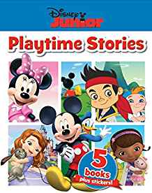 DISNEY JUNIOR PLAYTIME STORIES COLLECTION 5 BOOKS BOX SET INCLUDING STICKERS